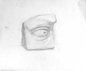 Eye in stone
